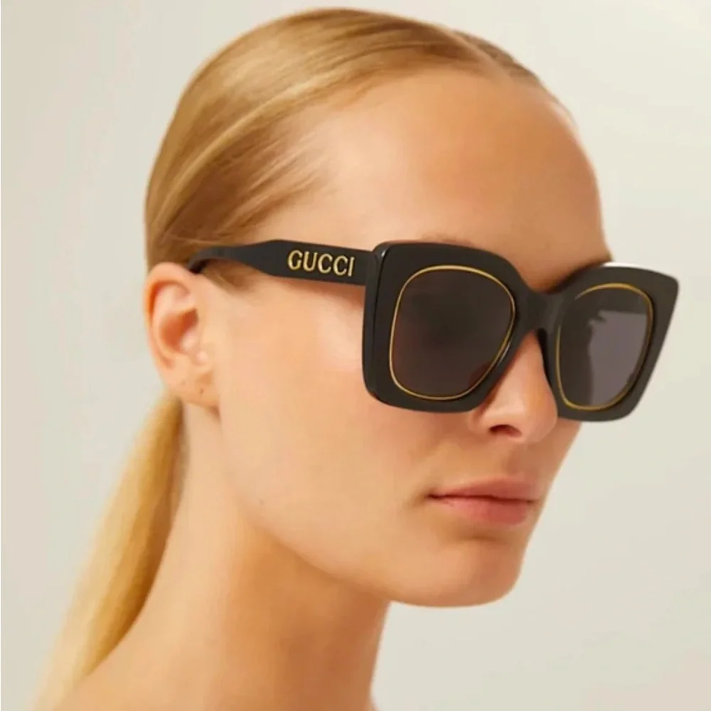 New Authentic Gucci GG1151S 002 51 Grey Violet Sunglasses - Picture 4 of 14